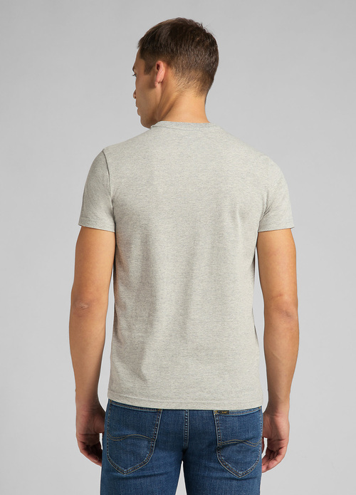 Meski T Shirt Lee Twin Pack Crew Greymele Navy - L680CMLD