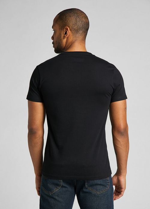 Meski T Shirt Lee Twin Pack Crew Tee Black White - L680CMKW