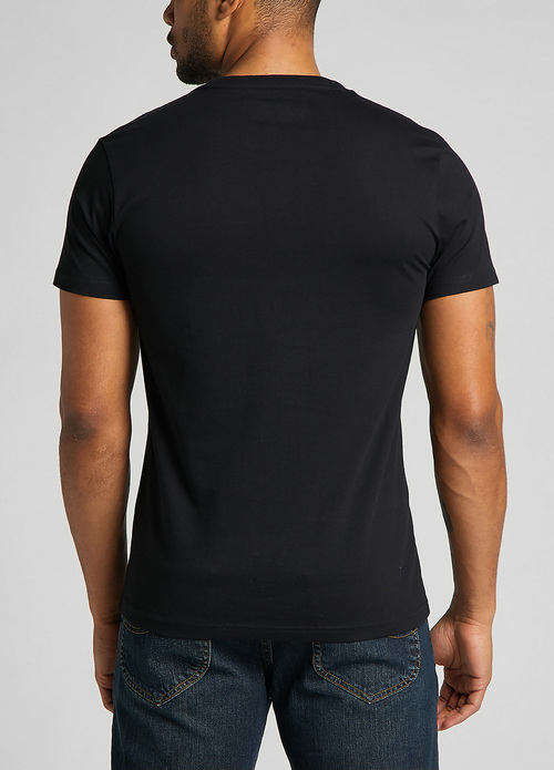 Meski T Shirt Lee Twin Pack Crew Tee Black White - L680CMKW