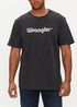 Meski T Shirt Wrangler Logo Tee Black - 112350526