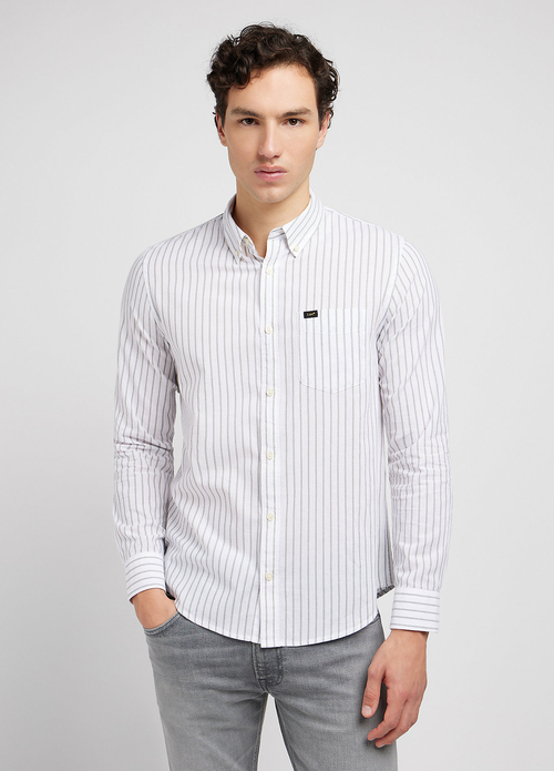 Lee Button Down - Olive Grove Stripe 112349958