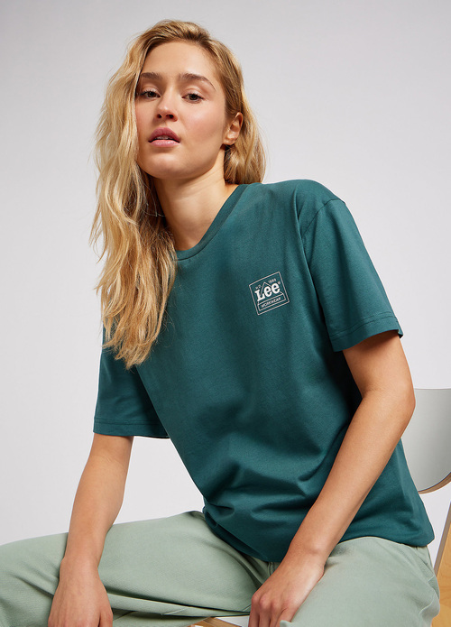 Lee Relaxed Crew Tee Evergreen - 112350208