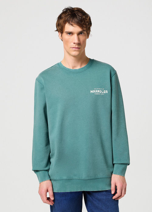 Wrangler Graphic Crew Sweat - Hydro 112352844