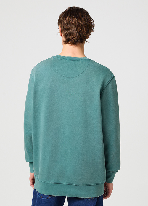 Meski Sweter Wrangler Graphic Crew Sweat Hydro - 112352844