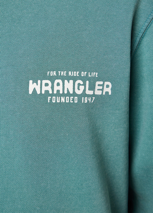 Meski Sweter Wrangler Graphic Crew Sweat Hydro - 112352844