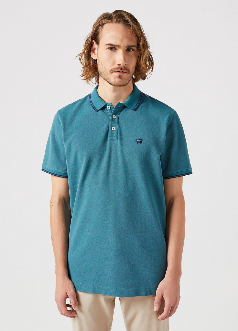 Meska Koszulka Polo Wrangler Polo Shirt Hydro - 112350405