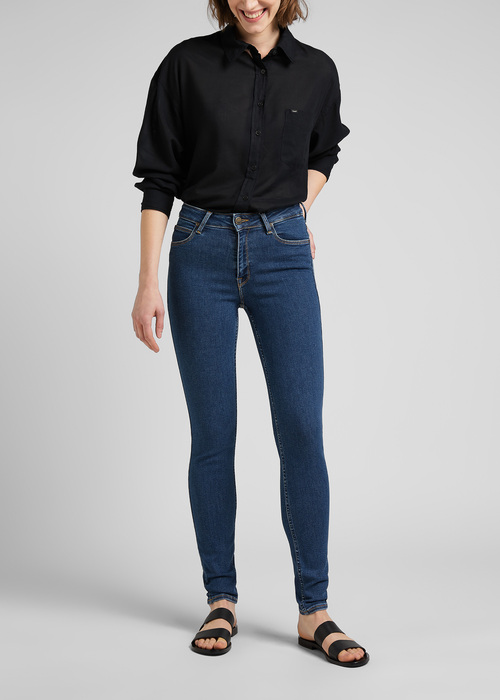 Damskie Spodnie Dzinsowe Lee Foreverfit Clean Riley - L32SOVWD