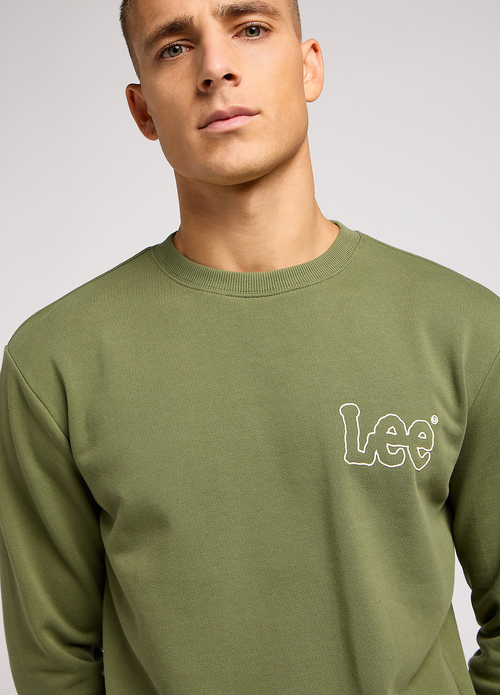 Lee Woobly Sweatshirt Olive Grove - 112351278