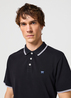 Meska Koszulka Polo Wrangler Polo Shirt Black - 112350404