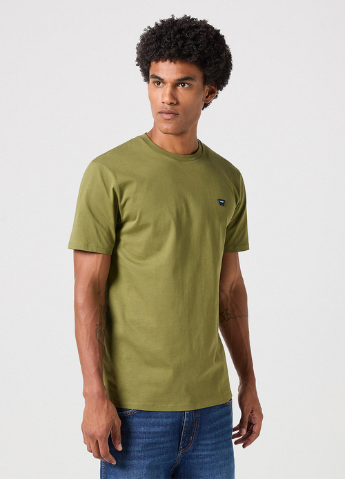 Wrangler Sign Off Tee Dusty Olive - 112350438