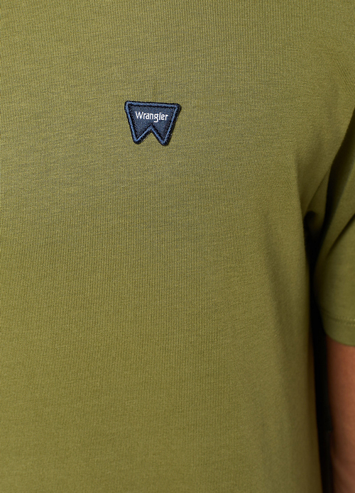Wrangler Sign Off Tee Dusty Olive - 112350438