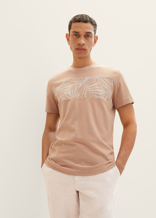 Tom Tailor® T-shirt With Lettering - Desert Fawn