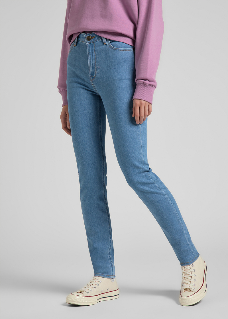 Damskie Spodnie Dinsowe Lee Scarlett High Light Lita - L626OPVM