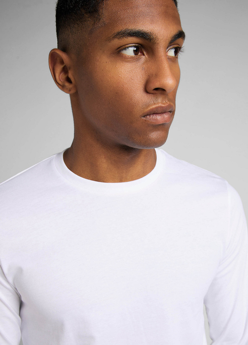 Meska Koszulka Z Dlugim Rekawem Lee Long Sleeve Twin Pack Crew Blackwhite - L60PCMKW