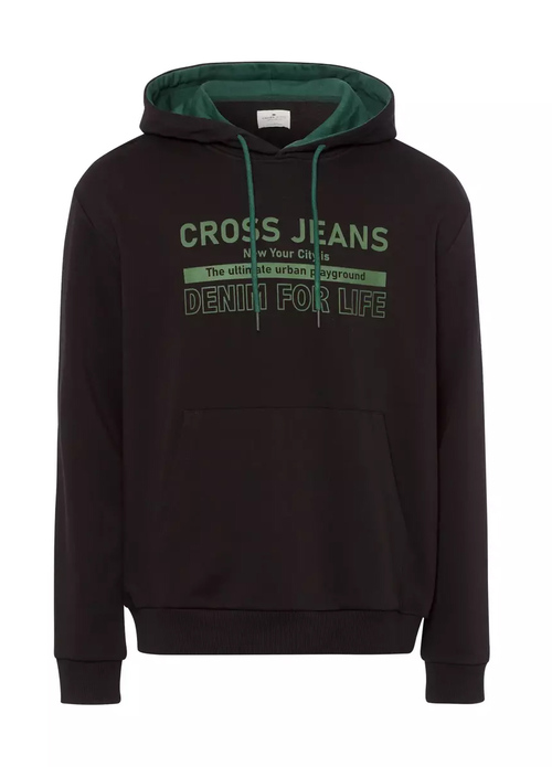 Cross Jeans Hoodie Black 020 - 25435-020