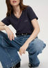Cross Jeans T Shirt V Neck Navy 001 - 56094-001