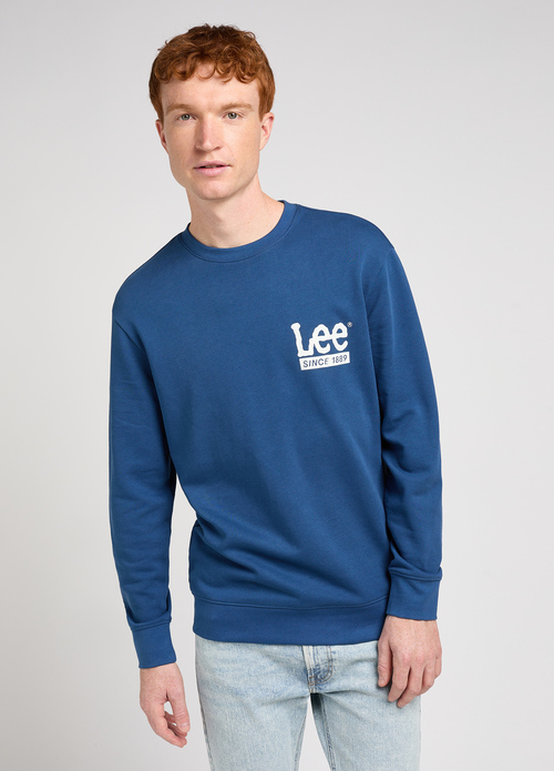 Lee Crew Sweatshirt Drama Navy - 112349511