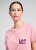 Lee Small Logo Tee Peony Pink - 112351131