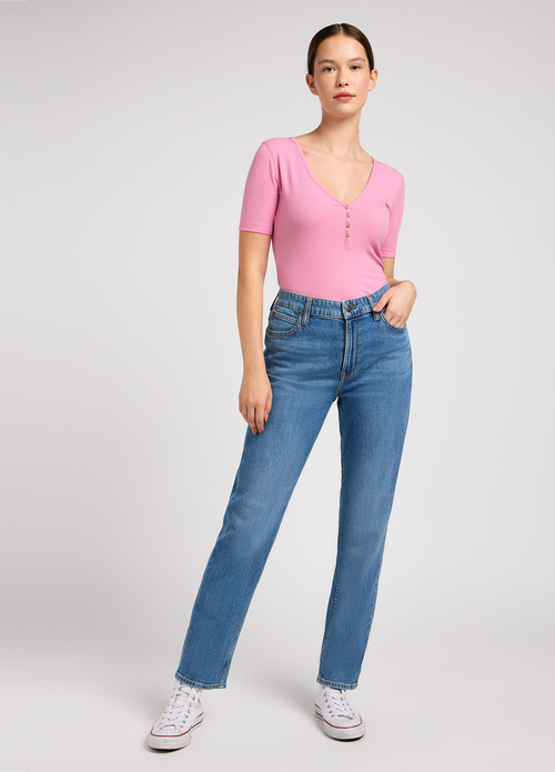 Damskie Spodnie Dzinsowe Lee Carol Hit Of Blue - 112350789