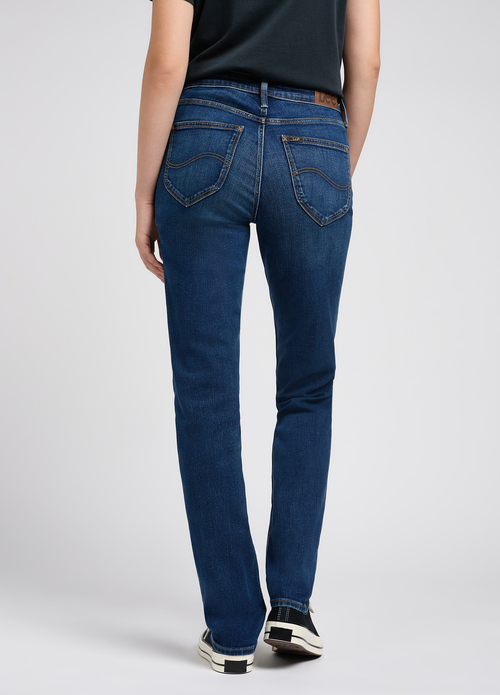 Damskie Spodnie Dzinsowe Lee Marion Straight A Dark Turn - 112351189