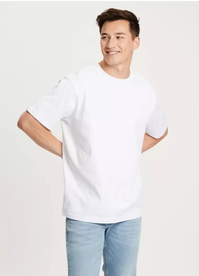 Cross Jeans T Shirt C Neck White 008 - 15915-008