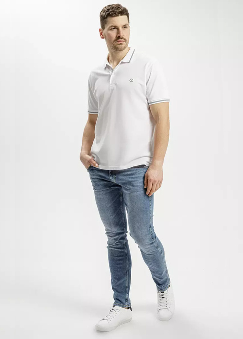 Cross Jeans® Polo Tee - White (008)
