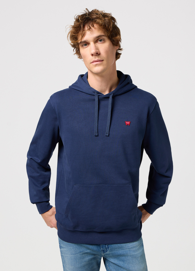 Meska Bluza Wrangler Sign Off Hoodie Navy - 112350542