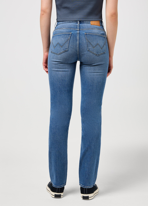 Damskie Spodnie Dzinsowe Wrangler Straight Trail Blazer - 112351026