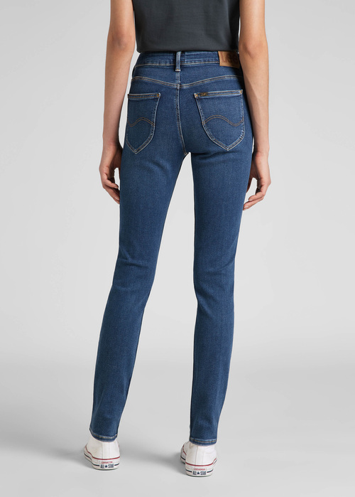 Damskie Spodnie Dzinsowe Lee Foreverfit Dark Subtle Worn - L32SOVPE