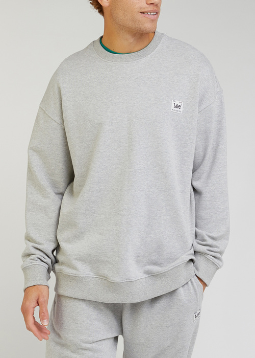 Lee Core Loose Sweatshirt - Sharp Grey Mele L84VFX03 112330669