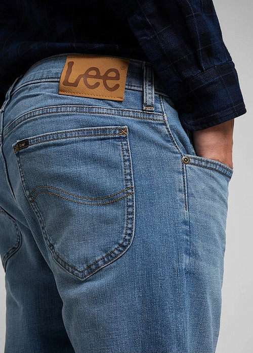 Meskie Spodnie Dzinsowe Lee Rider Mid Stone Wash - L701NLWL