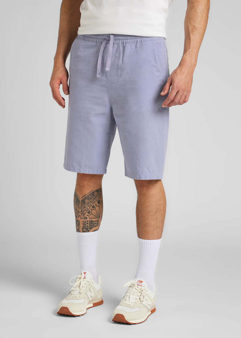 Meskie Szorty Materialowe Lee Drawstring Shorts Misty Lilac - L70KSAUU