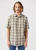 Wrangler Short Sleeve 1 Pocket Shirt Dusty Olive - 112350565