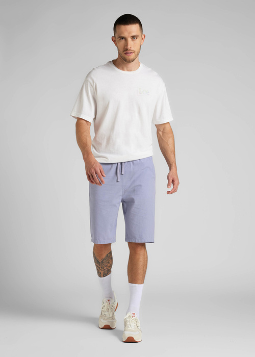 Meskie Szorty Materialowe Lee Drawstring Shorts Misty Lilac - L70KSAUU