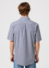 Wrangler Short Sleeve 1 Pocket Shirt Black Iris Check - 112350566