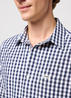 Meska Koszula Materialowe Wrangler Short Sleeve 1 Pocket Shirt Black Iris Check - 112350566