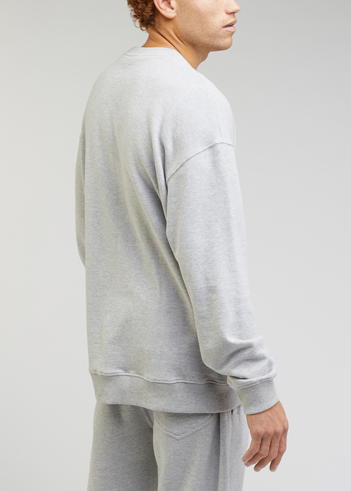 Lee Core Loose Sweatshirt Sharp Grey Mele - L84VFX03