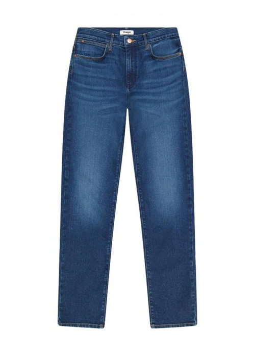 Damskie Spodnie Dzinsowe Wrangler Straight Famous - 112350329