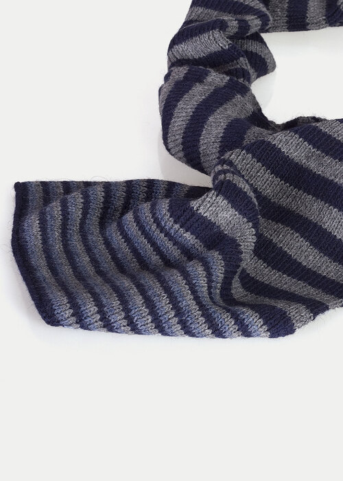 Damski Szalik Wrangler Stripey Scarf Dark Grey Mel - W0S07U206