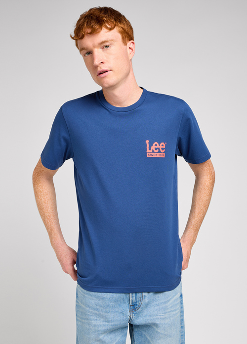 Lee Logo Tee Drama Blue - 112349502