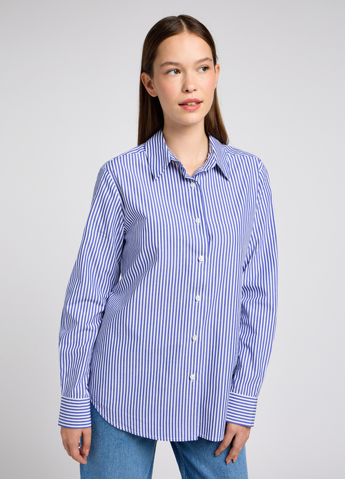 Lee® Pocketless Shirt - Blue Stripe