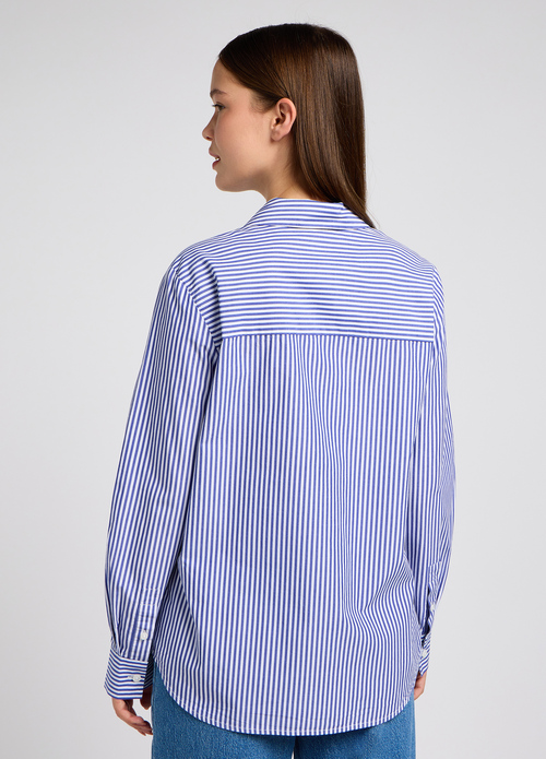 Lee® Pocketless Shirt - Blue Stripe