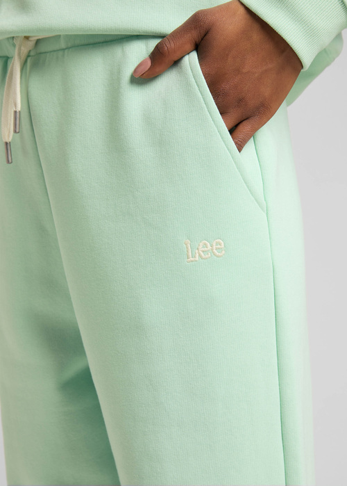 Damskie Spodnie Dresowe Lee Relaxed Sweatpants Seaglass - L32MLJ40