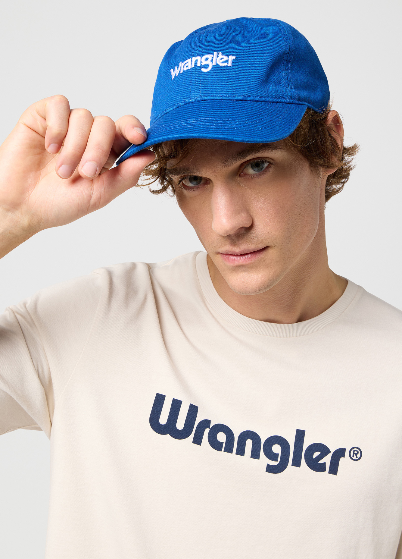 Czapka Z Daszkiem Wrangler Washed Logo Cap Wrangler Blue - 112352593