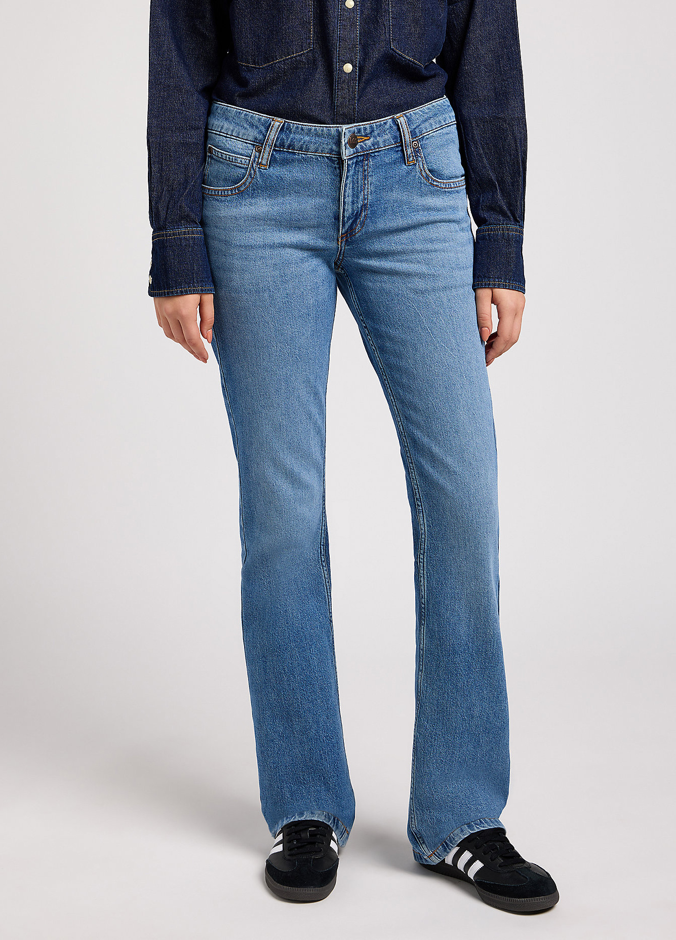 Damskie Spodnie Dzinsowe Lee Jessica Hit Of Blue - 112349549