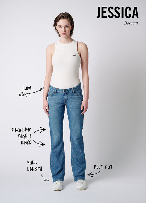 Damskie Spodnie Dzinsowe Lee Jessica Hit Of Blue - 112349549