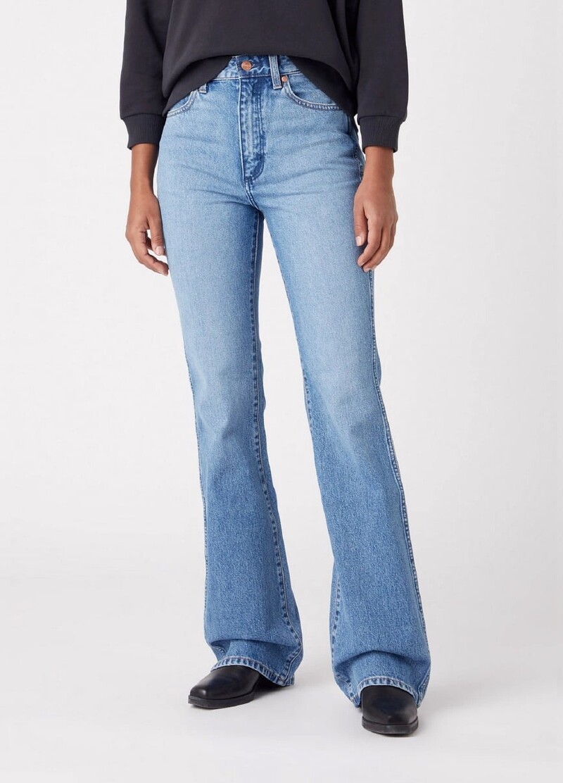 Damskie Spodnie Dzinsowe Wrangler Westward Morticia - W2H373Z23