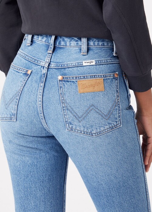 Damskie Spodnie Dzinsowe Wrangler Westward Morticia - W2H373Z23