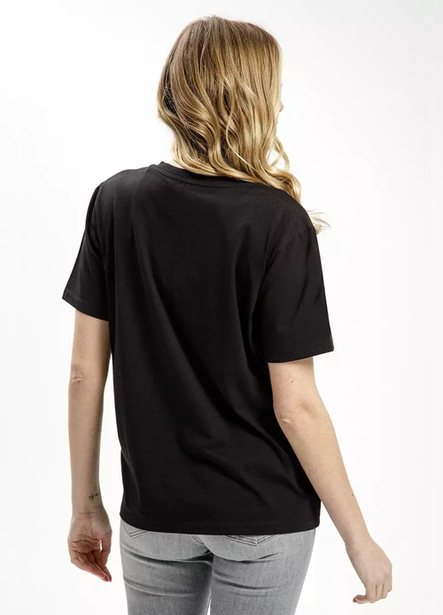 Cross Jeans T Shirt V Neck Black 020 - 56075-020