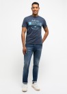 Mustang Jeans Style Alex C Print Blue Nights - 1012988-4085